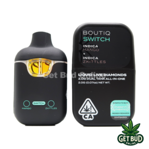 Boutiq Switch 2g disposable– Mango + Zkittles Liquid Live Diamond Indica